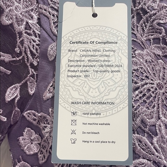 Lavender Lace Formal Dress - Picture 6 of 9